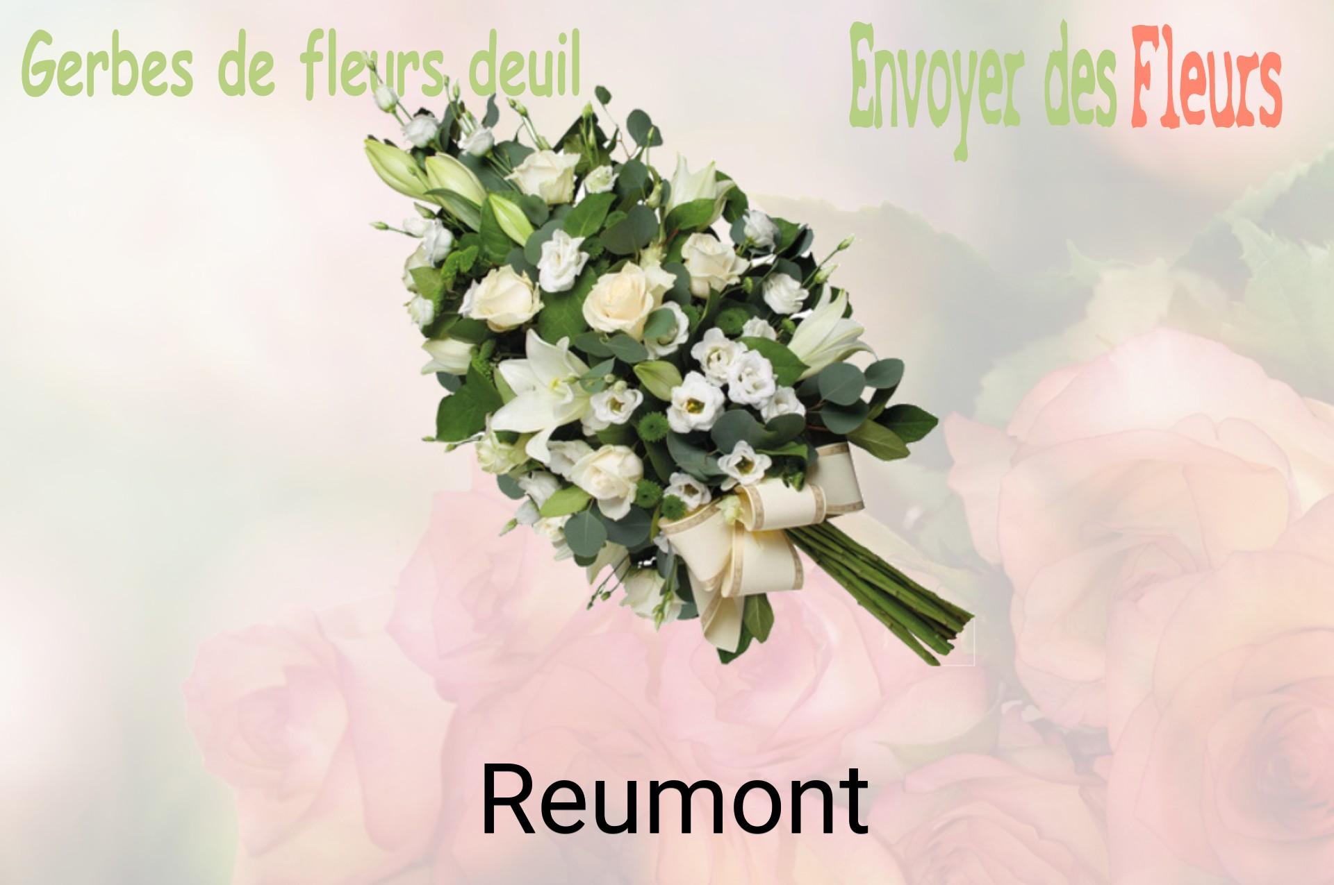 Gerbe de fleurs de deuil livrée à Reumont